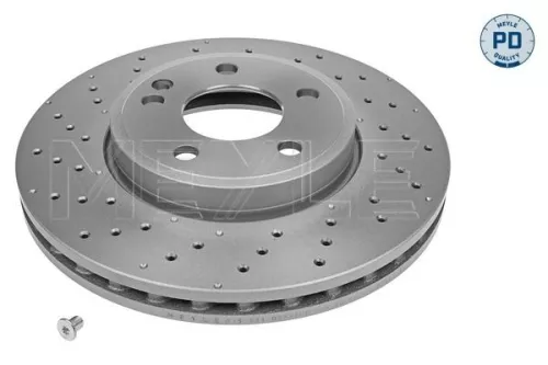 2x Meyle Pd Front Perforated/vented Brake Discs Pair For Mercedes A-class B-clas