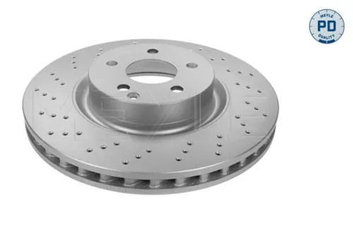 2x Meyle Pd Front Vented Brake Discs Pair For Mercedes S-class