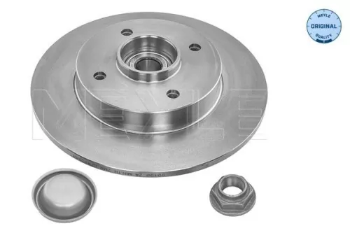 2x Meyle Rear Solid Brake Discs Pair For Citroën Peugeot 307 307 Sw C4