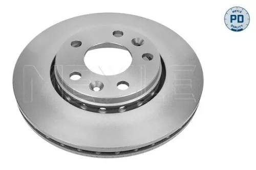 2x Meyle Pd Front Vented Brake Discs Pair For Dacia Mercedes Nissan Renault Cita