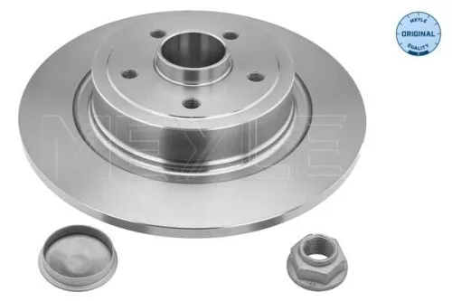 2x Meyle Rear Solid Brake Discs Pair For Renault Clio Megane