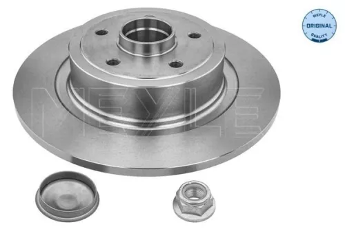 2x Meyle Rear Solid Brake Discs Pair For Renault Megane