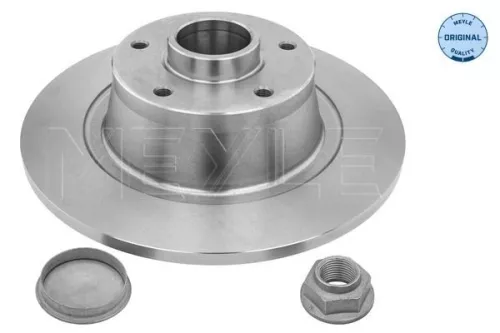 2x Meyle Rear Solid Brake Discs Pair For Renault Megane