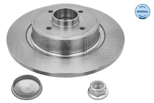 2x Meyle Rear Solid Brake Discs Pair For Renault Megane Scénic