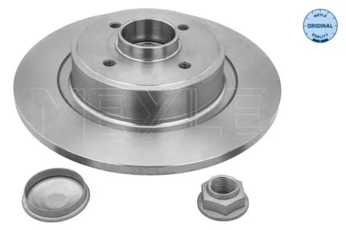 2x Meyle Rear Solid Brake Discs Pair For Renault Grand Scénic