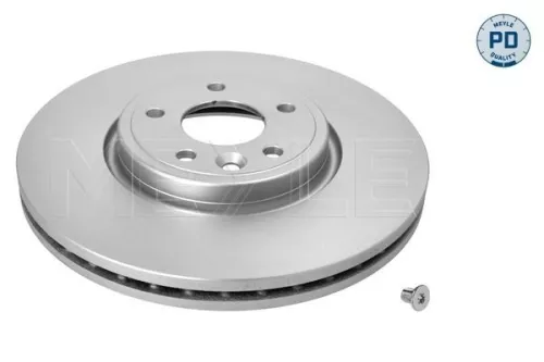 2x Meyle Pd Front Vented Brake Discs Pair For Jaguar Xe