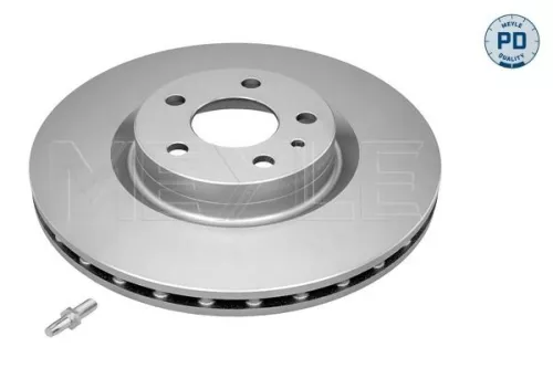 2x Meyle Pd Front Vented Brake Discs Pair For Fiat 500l