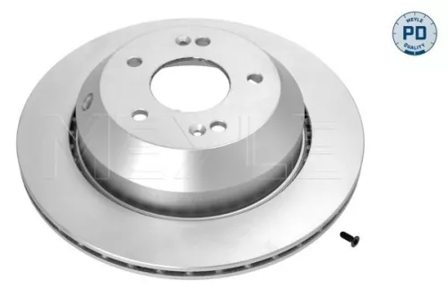 2x Meyle Pd Rear Vented Brake Discs Pair For Kia Sorento