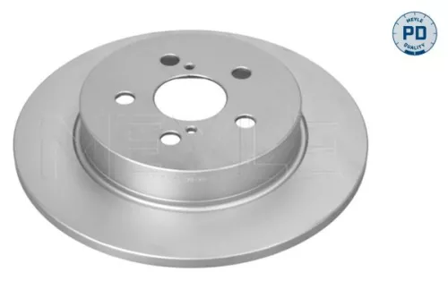 2x Meyle Pd Rear Solid Brake Discs Pair For Toyota Yaris