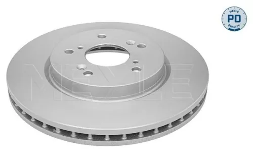 2x Meyle Pd Front Vented Brake Discs Pair For Honda Civic Cr-v