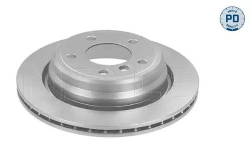 2x Meyle Pd Rear Vented Brake Discs Pair For Bmw 5 Series