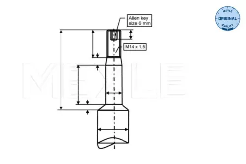 MEYLE MEYLE 326 624 0006 Meyle Front Shock Absorber For Bmw 5 Series 