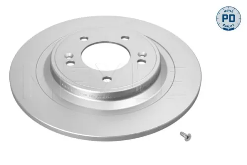 2x Meyle Pd Rear Solid Brake Discs Pair For Hyundai Kia Sportage Tucson