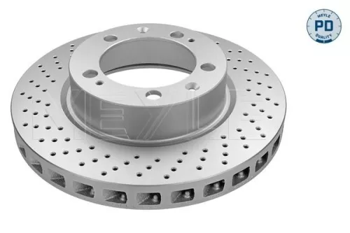 Meyle Front Left Perforated/vented Brake Disc For Porsche 911