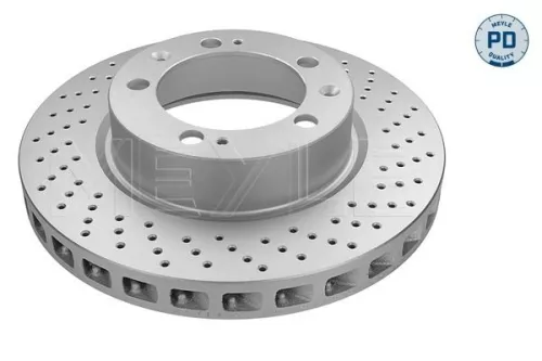 Meyle Front Right Perforated/vented Brake Disc For Porsche 911