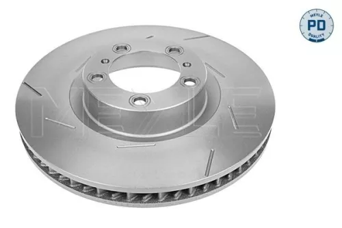 Meyle Front Left Slotted Brake Disc For Porsche Panamera
