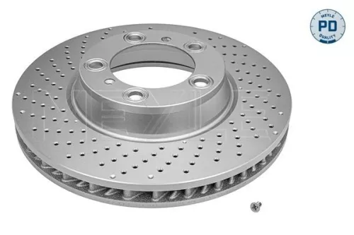 Meyle Front Left Perforated/vented Brake Disc For Porsche 718 Boxster 718 Cayman