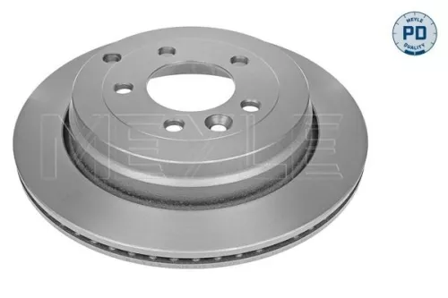 2x Meyle Pd Rear Vented Brake Discs Pair For Land Rover Discovery Range Rover Sp