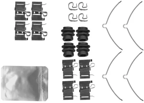 Mintex Front Brake Pad Fitting Kit For Jeep Jeep (Gac Fca) Lexus Toyota Alphard 