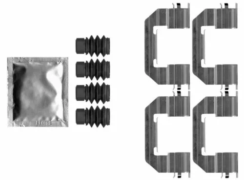 Mintex Front Brake Pad Fitting Kit For Fiat Jeep Ram 500x, Commander, Compass, R