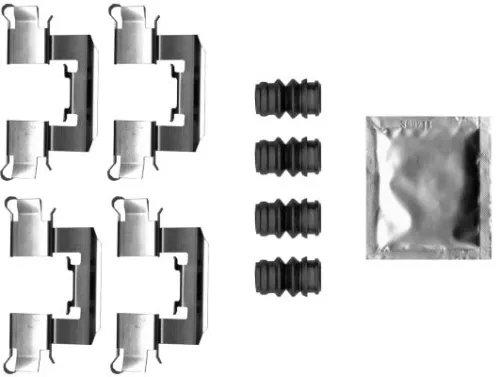 Mintex Front Brake Pad Fitting Kit For Mazda 2                                  