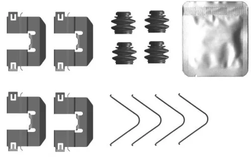 Mintex Rear Brake Pad Fitting Kit For Hyundai Kia Elantra, Grand I10, I10, Rio, 