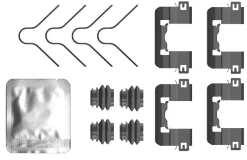 Mintex Front Brake Pad Fitting Kit For Kia Picanto                              