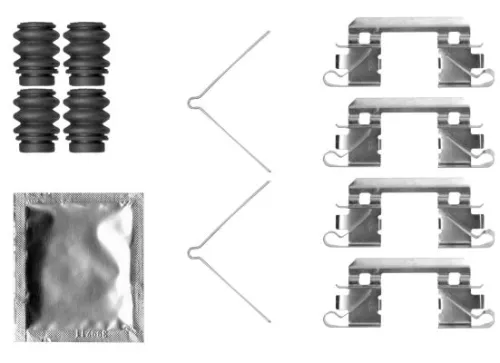 Mintex Front Brake Pad Fitting Kit For Honda Jazz                               