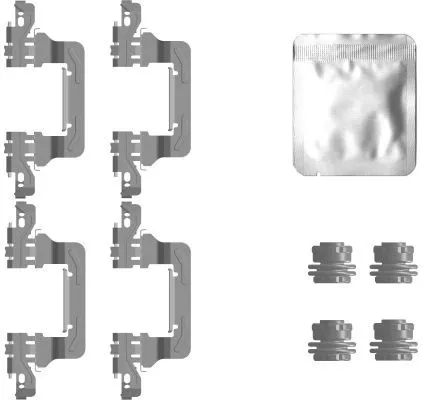 Mintex Rear Brake Pad Fitting Kit For Audi Audi (Faw) Vw A6, A6 Allroad, A7, A8,