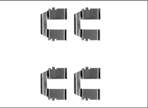 Mintex Rear Brake Pad Fitting Kit For Ford Seat Vw Alhambra, California, Galaxy,