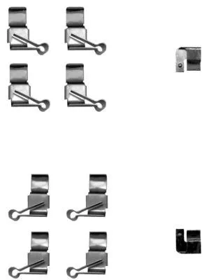 Mintex Front Brake Pad Fitting Kit For Toyota Hiace, Hiace / Commuter, Regius Ac