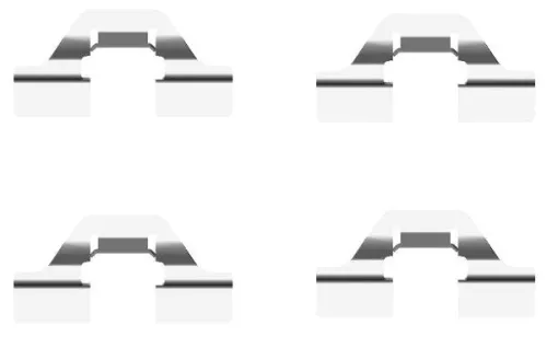 Mintex Rear Brake Pad Fitting Kit For Citroën Peugeot 308 Sw, 407, 407 Sw, 607, 