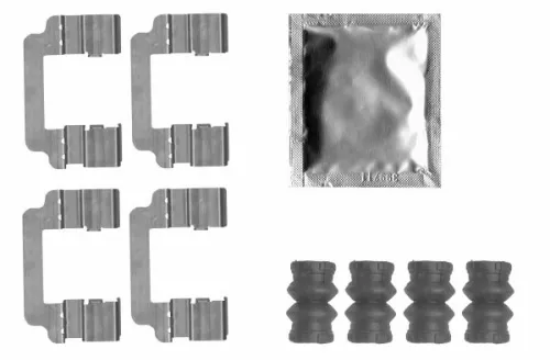 Mintex Rear Brake Pad Fitting Kit For Opel Saab Vauxhall 9-5, Insignia          