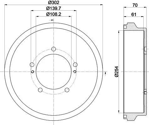 Mintex Rear Brake Drum For Suzuki Grand Vitara