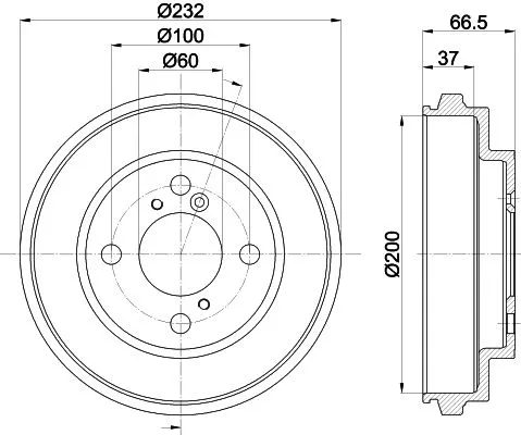 Mintex Rear Brake Drum For Subaru Suzuki Ignis Justy
