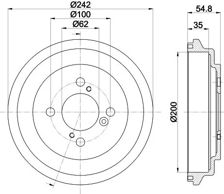 Mintex Rear Brake Drum For Suzuki Swift