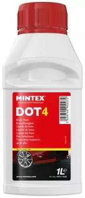 MINTEX 1L Brake Fluid FMVSS 116 DOT4, ISO 4925 (Class 4), SAE J 1704