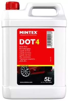 Mintex 5l Brake Fluid Fmvss 116 Dot4, Iso 4925 Class 4 Sae J 1704 Ford M6c9103a