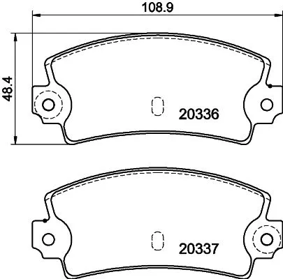 Mintex Rear Brake Pads Set For Alpine Renault Talbot 18 21 25 30 5 A310 Espace F