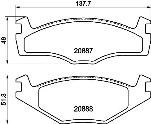 Mintex Front Brake Pads Set For Seat Vw Citi Golf Cordoba Golf Ibiza Jetta Passa