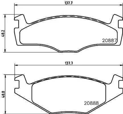 Mintex Front Brake Pads Set For Seat Vw Vw (Svw) Caddy Cordoba Fox Golf Golf Van