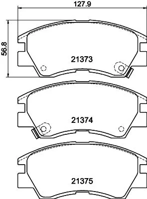 Mintex Front Brake Pads Set For Mitsubishi Soueast Delica L 300 L 300 / Delica L