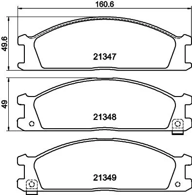 Mintex Front Brake Pads Set For Ford Nissan Subaru Atlas Cabstar Cedric Crew Hom