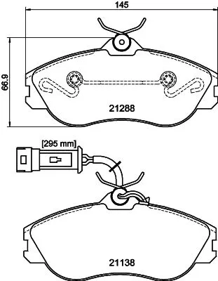 Mintex Front Brake Pads Set For Audi 100 200 80 90 Cabriolet Coupe Quattro