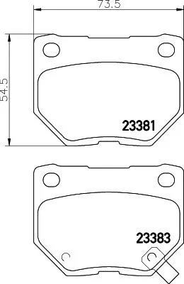 Mintex Rear Brake Pads Set For Nissan 300zx Skyline