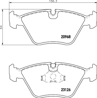 Mintex Front Brake Pads Set For Daimler Jaguar Daimler Vanden Plas Xj Xj 40 81 X