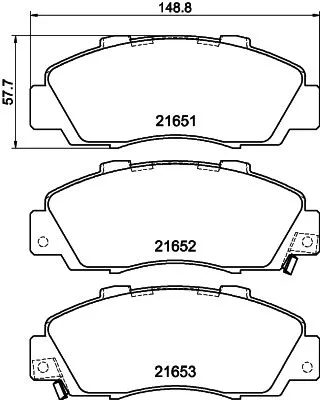 Mintex Front Brake Pads Set For Acura Honda Rover 600 Accord Avancier Civic Cl C