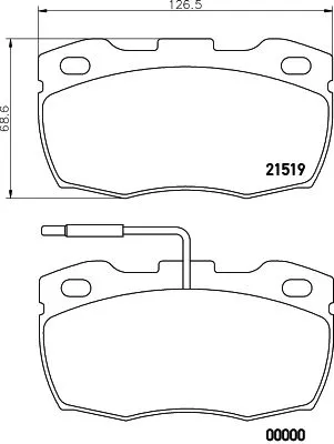 Mintex Front Brake Pads Set For Land Rover Defender
