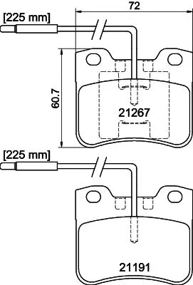 Mintex Front Brake Pads Set For Citroën Peugeot 106 106 Van Ax Saxo