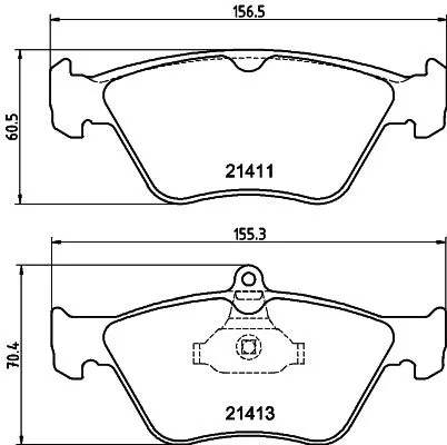 Mintex Front Brake Pads Set For Holden Opel Saab Vauxhall 900 Calibra Cavalier O